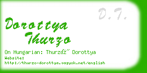 dorottya thurzo business card